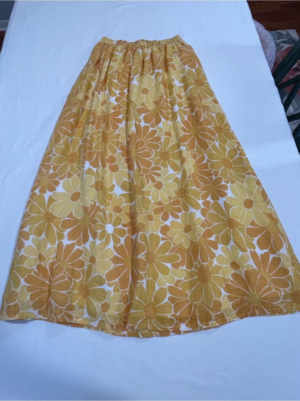 Faithful The Brand | 100% Linen Floral Maxi Skirt | 8